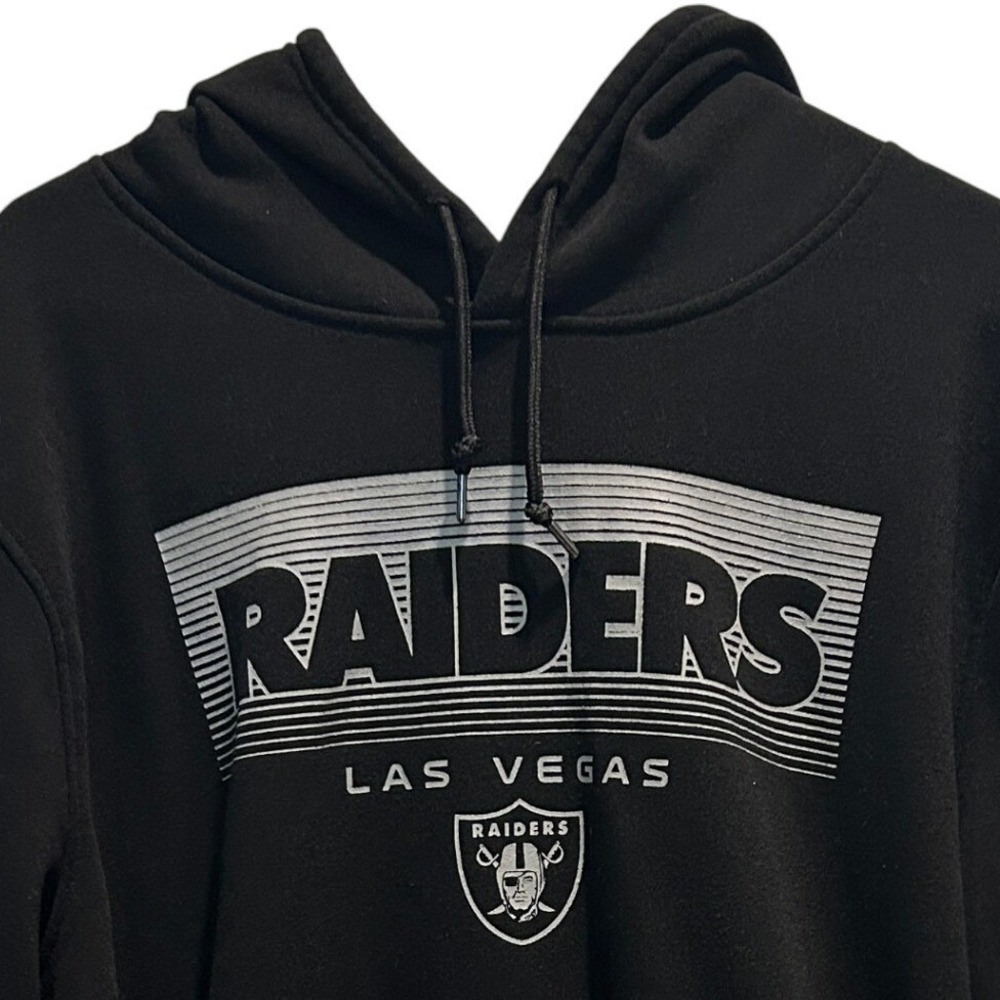 Las Vegas Raiders NFL Team Apparel Hoodie Men's Extra Large XL Pullover Black